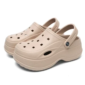 Clogs Mules Summer Shoes 8 CM Height Increasing Platform Fashion High Heels Shoes Women Sandals Garden Clogs Shoes Theatre Clogs