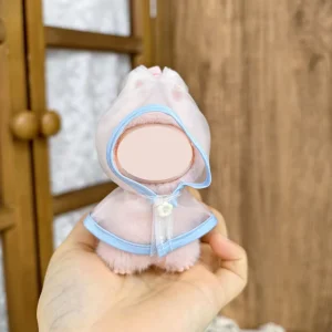 [Cloth Only] 10cm Doll Clothes Raincoat and Rain Boots Set for Kids and Adults