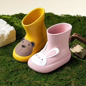 Colorful Customizable Water Shoes Cute Cartoon Children Kids Boots Waterproof Ankle Rubber Boots for Kids EVA Rain Boots