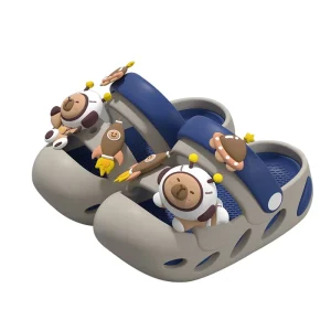 Colorful Kids Clogs Slip on Waterproof Light Weight Adjustable Strap EVA Midsole for Boys Girls