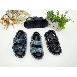 Colorful Leather Sandals Lightweight Comfortable Anti Slip Children Summer Sandals Unisex