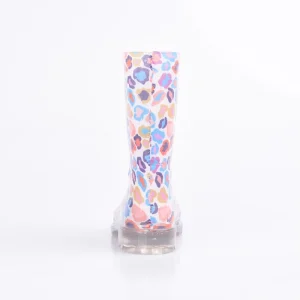 Colorful Leopard Print Lightweight Children’s PVC Rain Boots