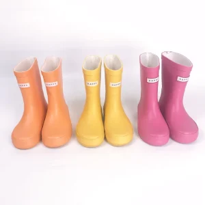 Colorful Non slip Kids Rubber Rain Boots Wellington Boot Waterproof Cute Rubber Children Rain Boots for Child