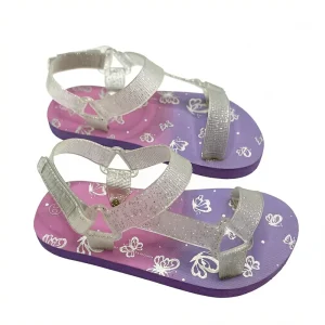 Colorful Outdoor Sandals Children Two Strap Flat Summer Shoes Casual Kids Sandals