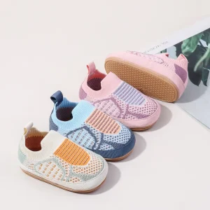 Comfortable Airy Stretchy Flexible Snug Stylish Slip on All Seasons Infant Shoes for Boys and Girls