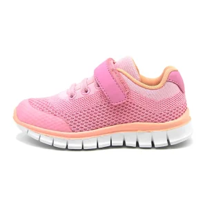 Comfortable EVA Outsole Children Pink Sneakers Kids Running Sports Shoes for Girls 1 to 5 Years Old