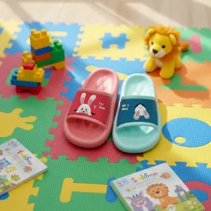Comfortable EVA Slipper Kids Casual Slide on Shoes Indoor Children Soft Sandals Baby Elastic Slipper Shoes