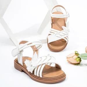 Comfortable Kids Sandals With Butterfly Soft Leather for Girls Children Summer Shoes