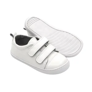 Comfortable Walking Barefoot Flat Sole White Leather Toddler Sneakers Girls Boys Baby Kids Casual School Shoes