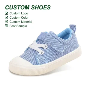 Cool Boys Trendy Outdoor Blank Flat Canvas Shoes Toddlers Daily Walking Durable Footwear