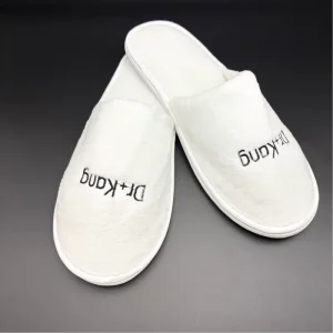 Coral Fleece Disposable Hygienic Hotel Slippers Comfortable Soft Durable for Adults Children for Hospital Dental Center Use