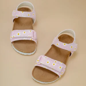 Cork Sole Female Students Beach Sandals Casual Girls Flat Sole Sandals for Sport Style