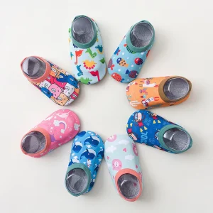 Cotton Baby Sock Shoes Spring Summer Infant Toddler Anti-Slip Ankle High Floor Socks