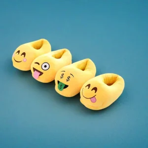 Cotton Slippers Cartoon Couple Emo Slipper Cute Cotton Drag Couple Home Stuffed Indoor Shoes
