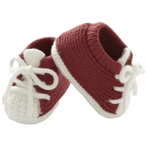 Cozy Warm Organic Cotton Knit Booties for Newborn Baby First Shoes for Infant Toddler Boys and Girls for Winter Season