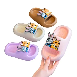 Crazy Animal Open Toe EVA Children’s Slippers Boys’ Girls’ New Style Bath & Indoor Use Non Slip Baby Home Slippers
