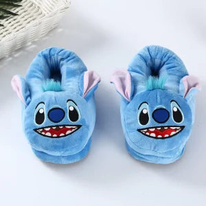 Creative Fashion Cartoon Cute Stitch Children Plush Shoes Autumn Winter Keep Warm Shoes Comfortable Cotton Shoes