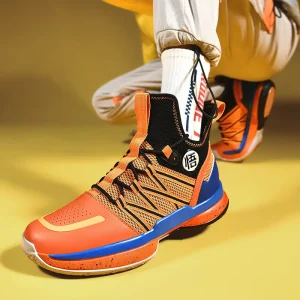 Cross border Practical Training Basketball Shoes Unisex Fly ribbed Large Size High top Summer Youth Junior High School Training