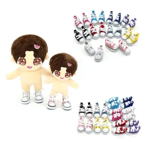 Custom 1/6 BJD 5CM DIY Mini Canvas Shoe for Elf Dolls Sneakers Shoes Doll Shoes