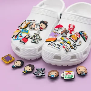 Custom 2D Shoe Charms Classic TV Show Inspired Soft PVC Clog Decorations for Fans Accessories Bulk