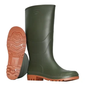 Custom Agriculture Rain Boots PVC Anti static Knee High Waterproof Safety Steel Toe Unisex Red