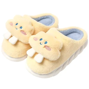 Custom Animal Slippers Cartoon Character Adorable Bear Slippers for Boys Girls Valentine’s Day Gifts for Winter