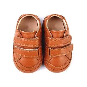 Custom Baby Girls First Walking Shoes Infant Prewalkers Slip-on Flat Soft Leather Anti-slip Casual Plaid Indoor High