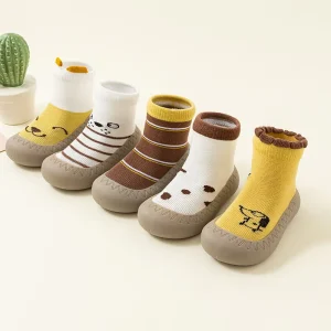 Custom Baby Sock Shoes with TPE Injection Sole Non Slip Toddler Walking Shoes Infant First Walker Shoes
