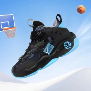 Custom Basketball Shoes for Kids Slip-On Design with Durable PU Upper and EVA Outsole for Boys and Girls