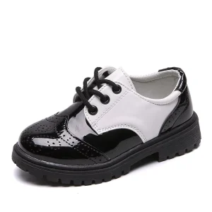 Custom Boys Fashion Small Leather Shoes Children Dress Shoes Wedding Party Kids Casual Shoes Sneaker