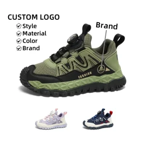 Custom Brand Children Shoes Boys Girls Sneakers Sport Kids Running Casual Breathable EVA Fashion Non slip Kids Shoes