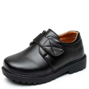 Custom British OEM Walking Style Kids Shoes Black Boy’s School Shoes Casual Uniform Dress Shoes