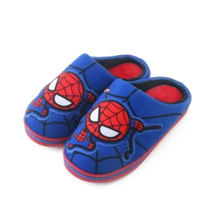 Custom Cartoon Cute Printed Captain US Boy’s Girls’ Autumn Winter Indoor Plush Kids Slippers for Children