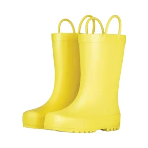Custom Cartoon Waterproof Rubber Kids Rain Boots with Adorable Design for Toddlers & Children Black Color Available