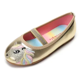 Custom Children Princess Dance Shoes Girl Dress Party Flat Shoes