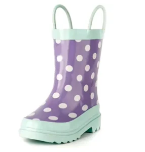 Custom Children Reusable Polka Dot Rain Boots Waterproof Unique Rain Boots for Kids