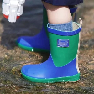 Custom Children Waterproof Rain Boots Solid Colors Kids Boots Rain Boots Children for Boys and Girls
