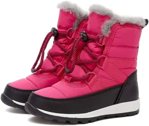 Custom Children Winter Boots Warm Wool Lining Toddler TPR Waterproof Kids Snow Boots
