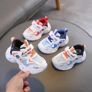 Custom Children’s Basketball Shoes Upper Mesh Microfiber Kids Little Sports Shoes Kids Party Shoes for Daily Walk Run