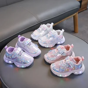 Custom Children’s Basketball Shoes Upper Mesh Microfiber Kids Little Sports Shoes Kids Party Shoes for Daily Walk Run