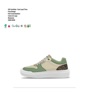 Custom Children’s Eco-Friendly Lightweight Unisex Sneakers Coffee Grounds Fabric Sustainable Design Breathable Non-Slip Shoes