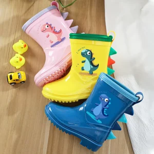 Custom Children’s Rain Boots Cute Cartoon Rain Shoes Suitable for Boys Essential for Beach Water Play