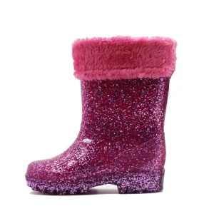 Custom Children’s Waterproof Rain Boots for Girls Fashionable PVC Warm Lining Lightweight Anti Slip for Outdoor