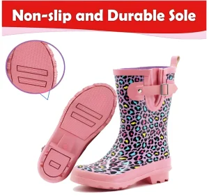 Custom Color Kids Rain Boots with Side Buckle for Summer Winter and Autumn Rubber Boot for Children