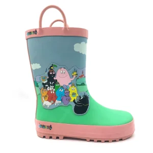 Custom Cow Print Toddler Wellington Rubber Gumboots Children Waterproof All Season Rain Boots