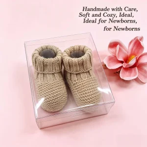 Custom Crochet Baby Shoes Breathable Cotton Infant Crib Booties Floral Pattern Quick Dry Light Weight Accept OEM/ODM