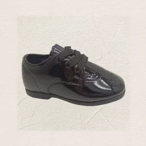 Custom Design Baby Gentleman Shoes Children’s Dress Shoes Boys Kids Size Black Shiny Patent PU Leather Student School Shoes