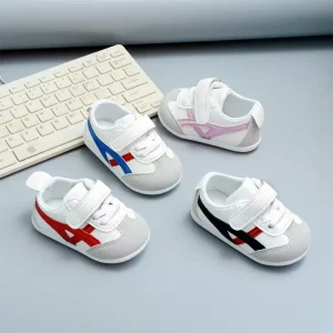 Custom Design Mesh Soft Sole Indoor Running Shoes for Kids Anti Slip Cotton Additions for Daily Exercise and Fashion