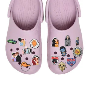 Custom Designer PVC Shoe Charms Personalised Regular Clog Shoe Decorations with Buckle