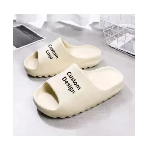 Custom Drop Shipping Summer Solid Color Outdoor Kids Women Men Sandals Slides Slippers